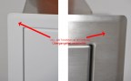Wäscheschacht-Türe 24x30cm – Metall weiß, doppelwandig